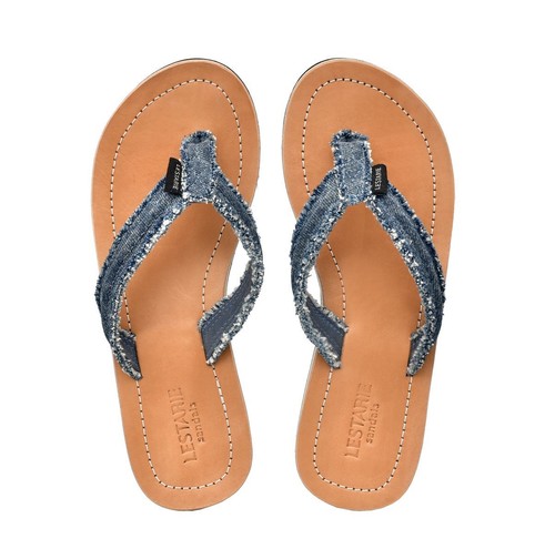 Lestarie damen leder flipflops - damen,