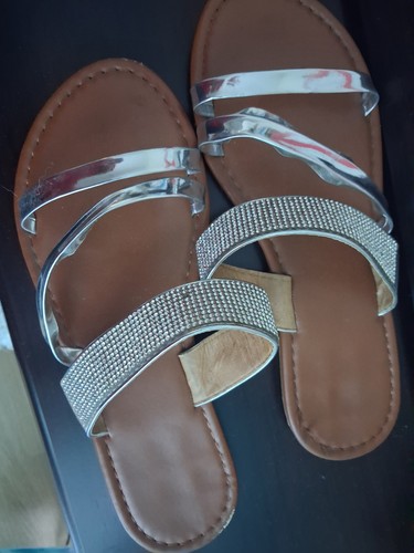 Silberne flip flops - ,